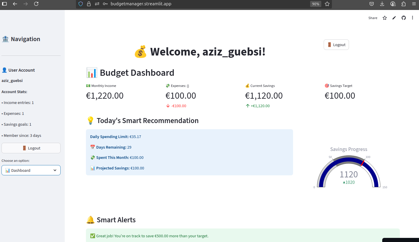 Smart Budget Manager